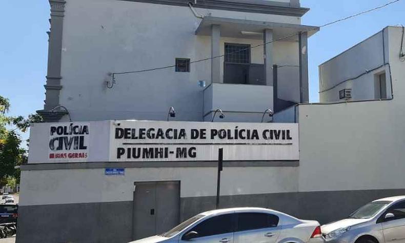 Depois de preso, abusador de crianças foi levado para a Delegacia de Piumhi, onde está preso(foto: PCMG) Depois de preso, abusador de crianças foi levado para a Delegacia de Piumhi, onde está preso