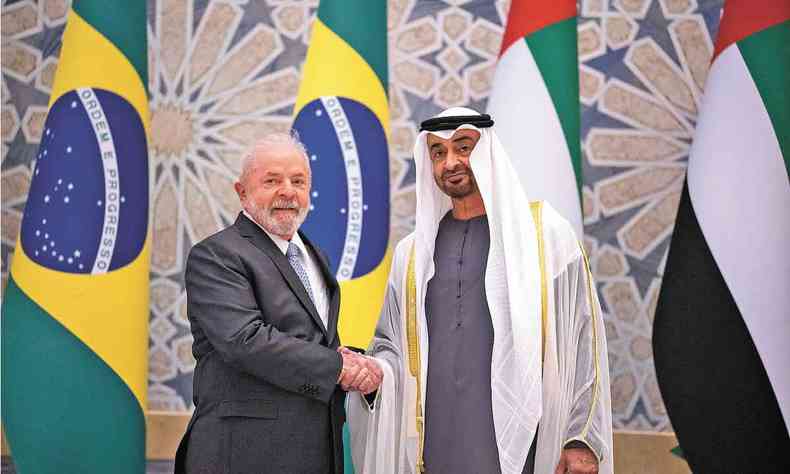 Lula se reuniu em Abu Dabhi com o xeique Mohamed bin Zayed al-Nahyan