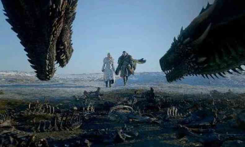 Cena da oitava temporada de Game of Thrones(foto: HBO/Divulgao)