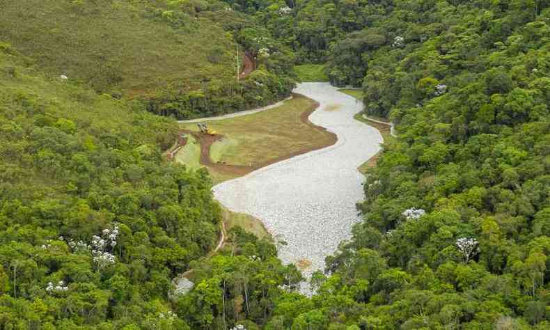 Barragem 8B, localizada na Mina de guas Claras, em Nova Lima(foto: Vale/Divulgao)