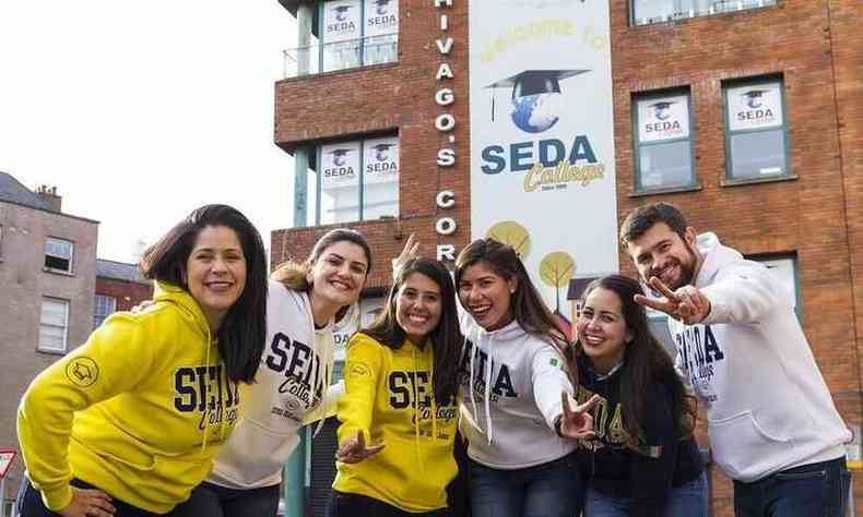 Alunos em uma unidade da SEDA College