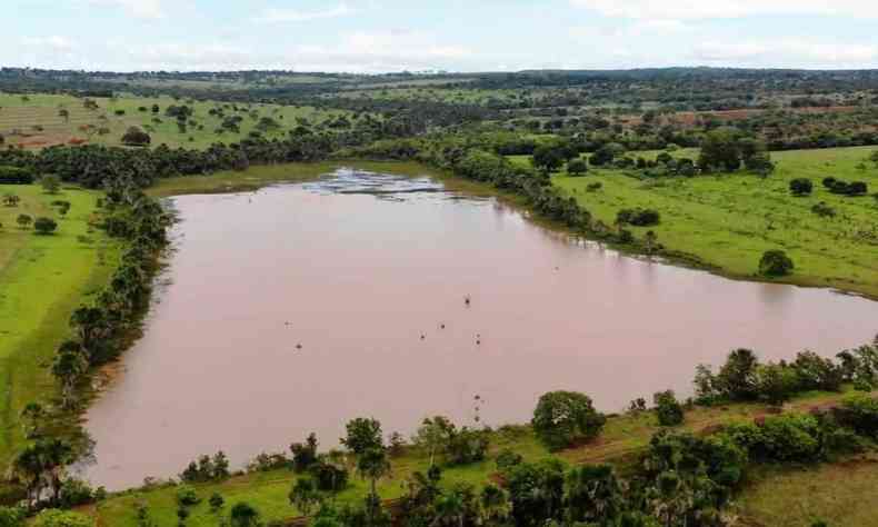 Represa de Bicano, em Campina Verde, no Tringulo Mineiro
