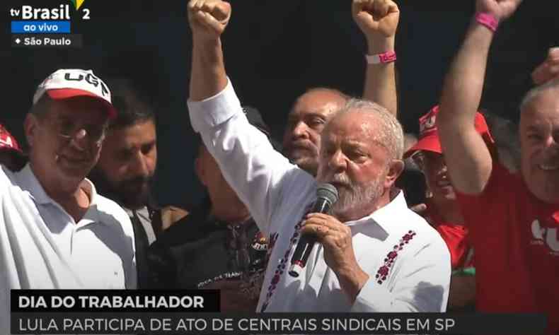 Lula em discurso