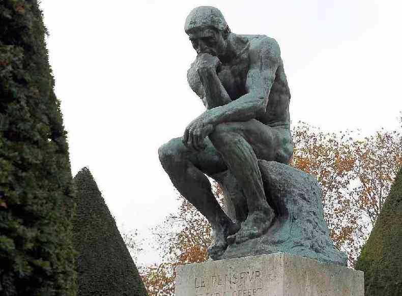 'O pensador' de Rodin