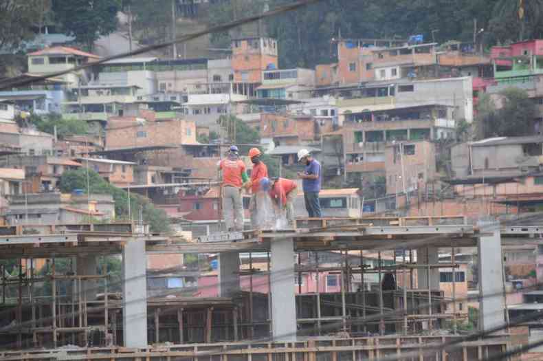 O setor da construo civil e o mercado imobilirio tiveram crescimento em 2020, apesar da pandemia (foto: Juarez Rodrigues/EM/D.A Press)
