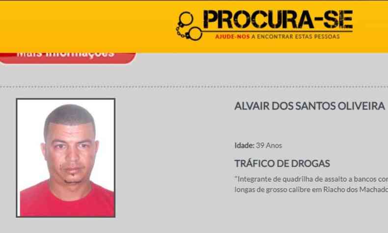 foto mostra Alvair dos Santos Oliveira no Procura-se