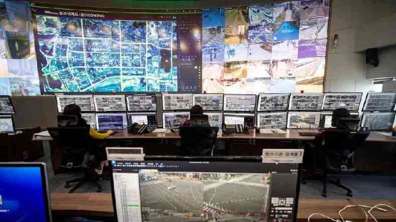 Do centro de controle voc pode ver a cidade toda(foto: Getty Images)