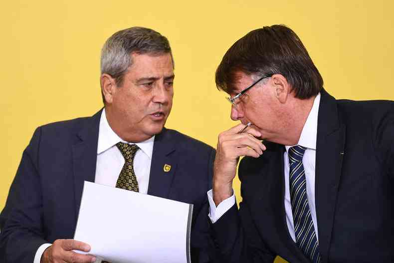 Braga Netto e Jair Bolsonaro