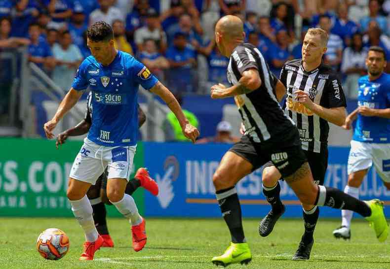 Livre de contuso na panturrilha direita, Thiago Neves est confirmado para o jogo desta tarde no Mineiro: armador no atua desde 3 de fevereiro(foto: FERNANDO MICHEL/DIVULGAO - 27/1/19)