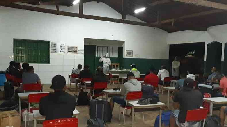 Grupo passa sete dias sendo monitorado por profissionais de sade(foto: Secretaria de sade de Aroazes/Divulgao)