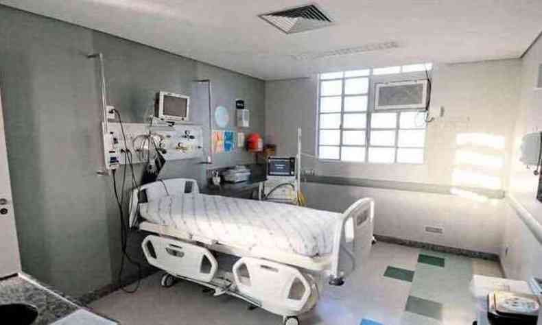 Reduo de pessoas ocupando salas de cirurgias durante internao.(foto: (Tlio Santos/EM/D.A Press))