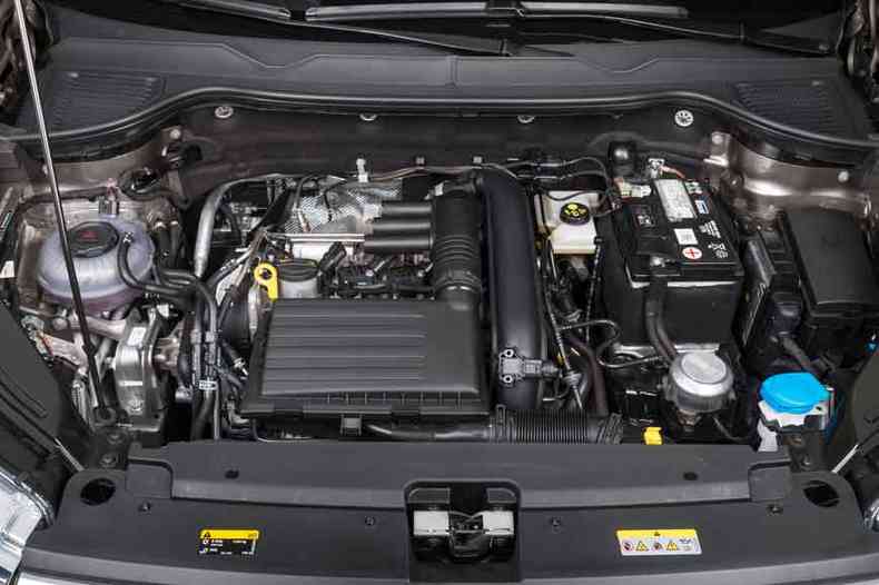 Motor 1.4 turbo flex tem 150cv de potncia e 25,5kgfm de torque(foto: Volkswagen/Divulgao)