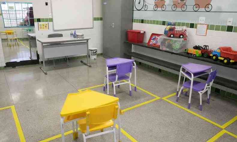 Educao Infantil voltar primeiro s aulas presenciais em Contagem(foto: Janine Moraes/PMC)