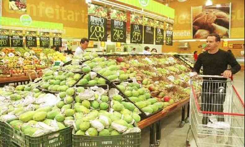 Frutas e verduras tiveram 5,72% de aumento de acordo com pesquisa(foto: Cristina Horta/EM/D.A Press)