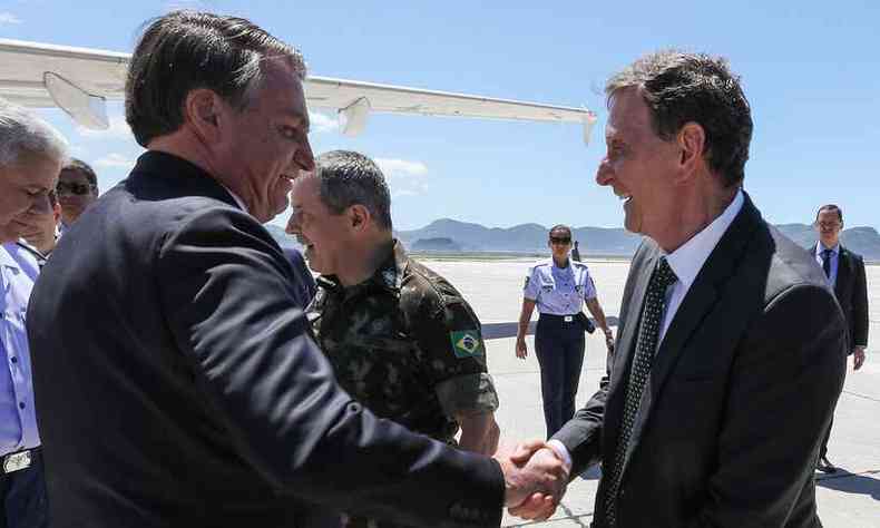 Crivella com Bolsonaro em novembro de 2019(foto: Marcos Corra/PR)