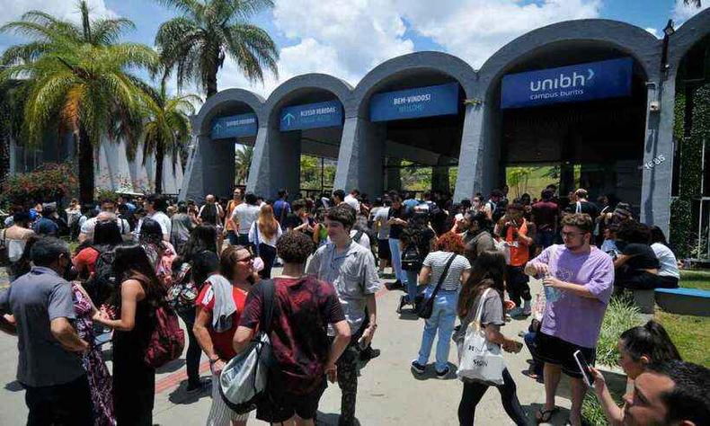 Estudantes movimentaram os locais de provas