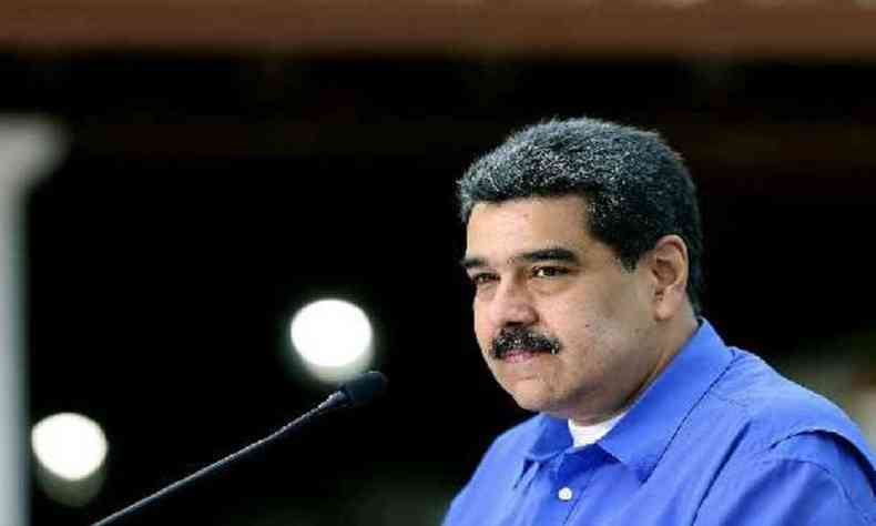 Maduro se mantm no poder graas ao apoio da hierarquia militar e de Cuba, Rssia e China (foto: Marcelo Garcia/Presidncia da Venezuela)