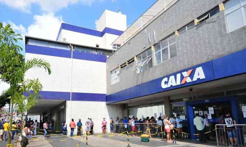 Agncia da CEF em Belo Horizonte(foto: Gladyston Rodrigues/EM/D.A Press)