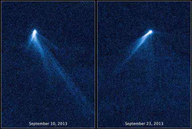 O asteroide pode ter girado to rpido que comeou a se desintegrar.(foto: REUTERS/NASA/Handout via Reuters)