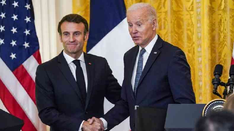 Joe Biden e Emmanuel Macron