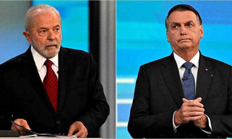 Lula e Jair Bolsonaro em montagem