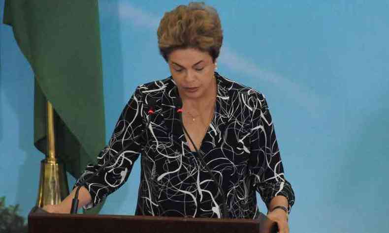 Dilma ser julgada pelos senadores, que decidiro se seu afastamento ser definitivo(foto: Rondon Vellozo/MS )