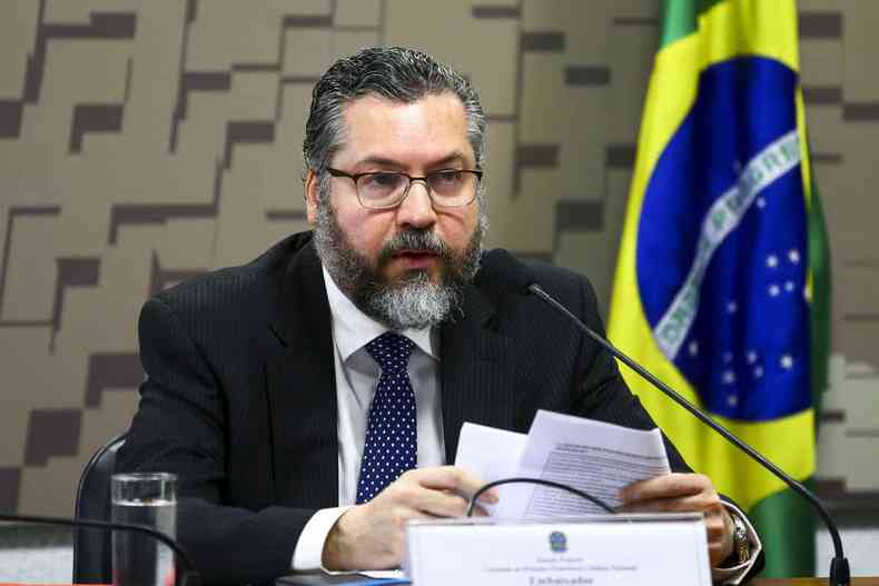 O ministro das Relaes Exteriores do Brasil, Ernesto Arajo(foto: Marcelo Camargo/Agncia Brasil)