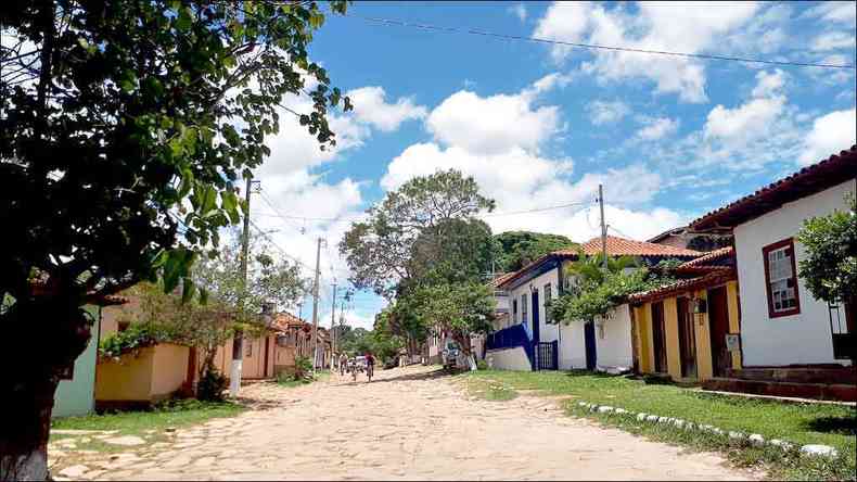 Casario simples em ruas de cascalho e terra arrebatam de cara o turista em busca de sossego(foto: Laura Valente/EM/D.A Press)