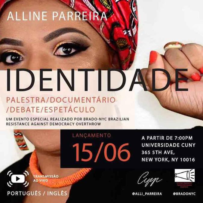 Brado NYC/Divulgação(foto: Convite para a palestra da mineira, que teve transmissão em português e inglês pela internet ) Brado NYC/Divulgação(foto: Convite para a palestra da mineira, que teve transmissão em português e inglês pela internet )