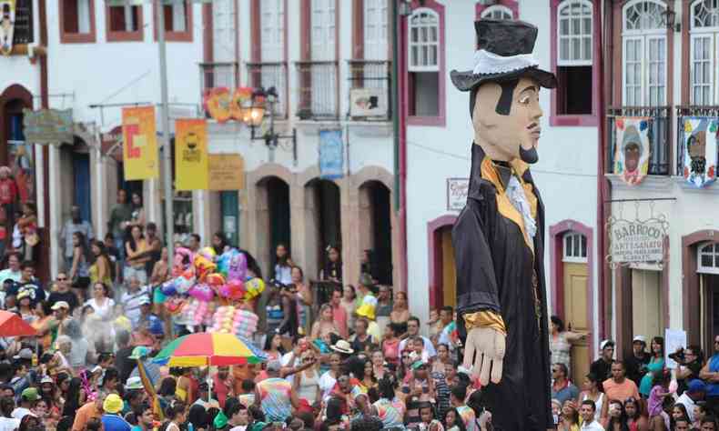 Folies na Praa Tiradentes, em Ouro Preto, no carnaval de 2015