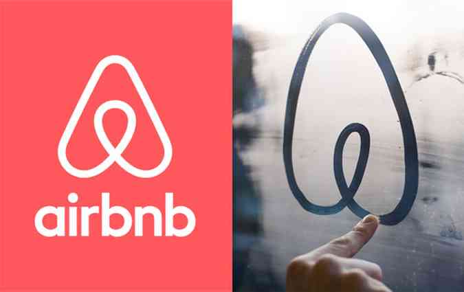 Logomarca do Airbnb simboliza o 'pertencimento', a casa ou o lugar de origem, ao mesmo tempo que  uma forma de representao da letra A(foto: Reproduo airbnb.com.br)
