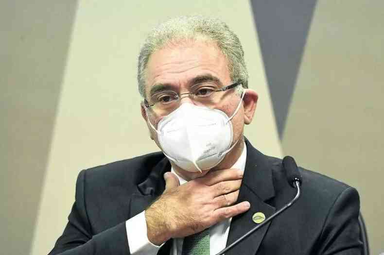 O ministro da Sade, Marcelo Queiroga, ser ouvido novamente pelos senadores na prxima tera-feira (foto: Jefferson Rudy/AFP)
