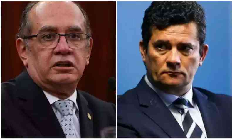 ministro Gilmar Mendes e senador Sergio Moro (Unio Brasil-PR)