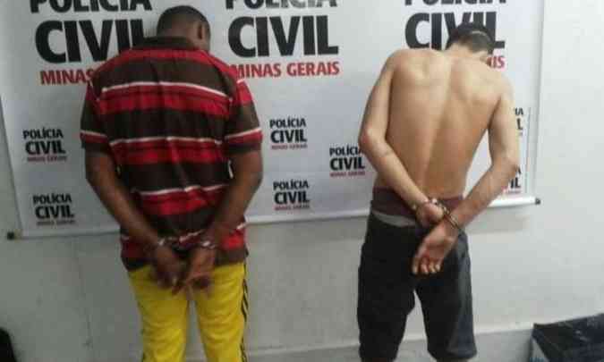 Dois jovens foram presos e apontados pela polcia como integrantes da quadrilha(foto: Eduardo Linhares/EM/D.A PRESS)