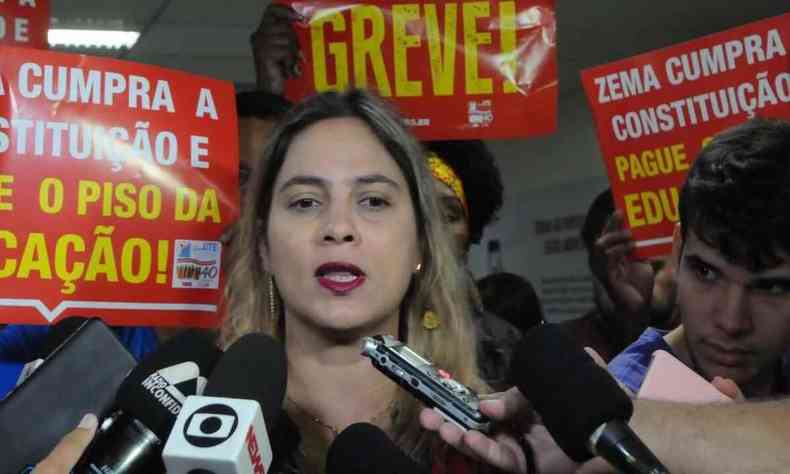 Beatriz Cerqueira, deputada estadual do PT, em entrevista na ALMG