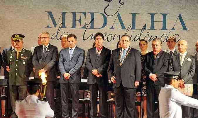 Evento em Ouro Preto reuniu vrias autoridades do estado(foto: Marcos Michelin/EM/D.A Press)