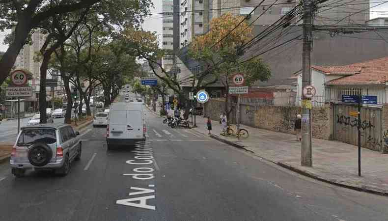 O assalto ocorreu na Avenida do Contorno com Rua Cames(foto: Google maps)
