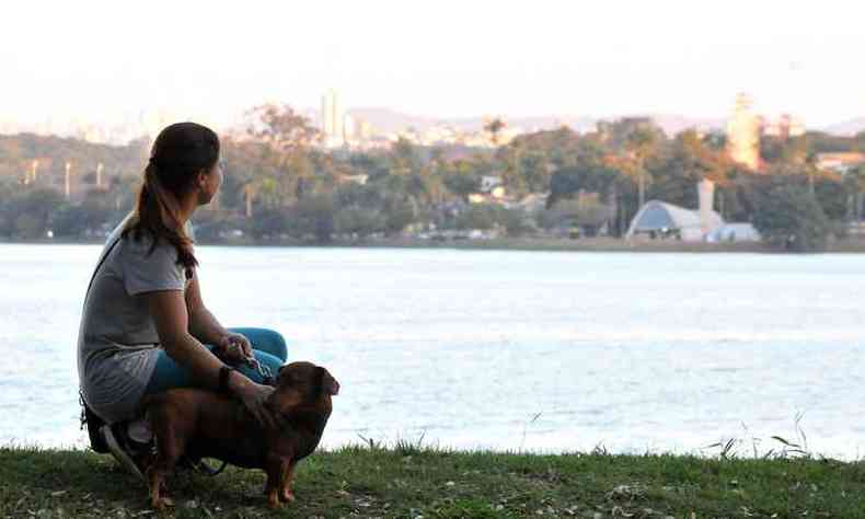 Elenice Guedes espera que a orla ganhe melhorias com o reconhecimento da Unesco(foto: Ramon Lisboa/EM/D.A PRESS)