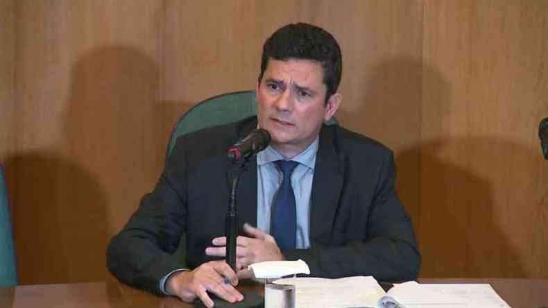 Srgio Moro falou por quase duas horas na sede da Justia Federal em Curitiba(foto: Reproduo da internet)
