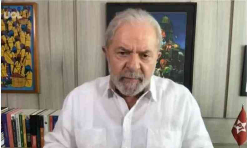 Lula diz que Bolsonaro no se importa com os brasileiros mortos pela COVID-19(foto: Reproduo de Internet)