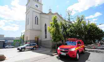 Acidente aconteceu durante a missa na manh de domingo(foto: Gladyston Rodrigues/EM/DA Press)