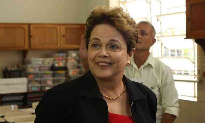 Dilma havia dado entrada no hospital no dia anterior para o exame(foto: Edesio Ferreira/EM/D.A press)