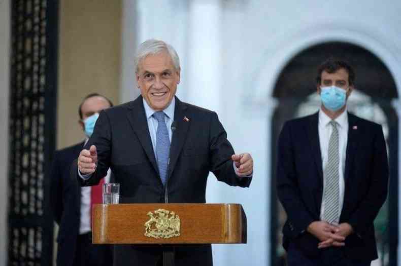 Na foto, o presidente do Chile, Sebastián Piñera