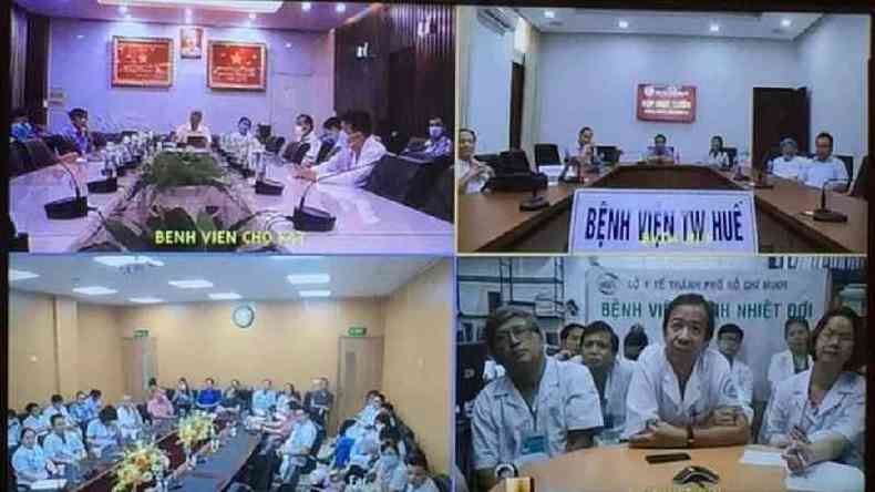Mdicos de vrios hospitais discutiram a condio do Paciente 91(foto: Vietnamese government)