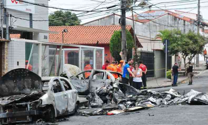 Avio caiu no Bairro Caiara em outubro deste ano(foto: Gladyston Rodrigues/EM/D.A Press)