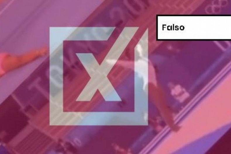 Logomarca do Projeto Comprova, mostrando que a afirmao  falsa