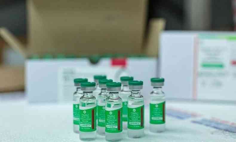 Vacinas prontas da Oxford/AstraZeneca importadas da ndia j est nos laboratrios da Fiocruz(foto: Divulgao/Governo do Rio Grande do Sul)