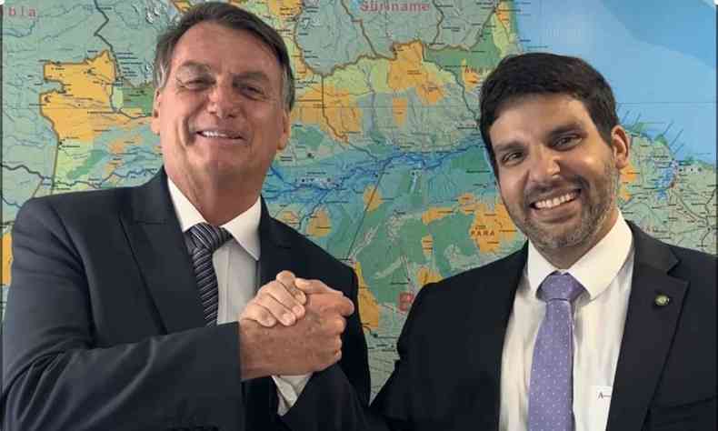 Andr Porciuncula e Jair Bolsonaro