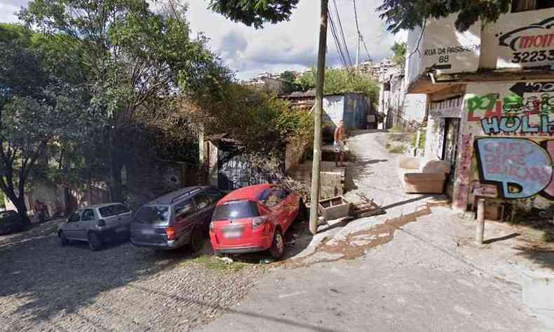 Corpo foi encontrado na regio do Aglomerado da Serra(foto: Reproduo/Google Street View)
