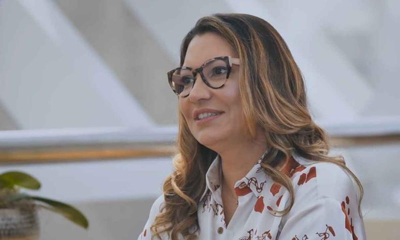 Socióloga Rosângela da Silva, a Janja, falou pela primeira vez neste domingo (13/11)(foto: TV Globo/Reprodução) Socióloga Rosângela da Silva, a Janja